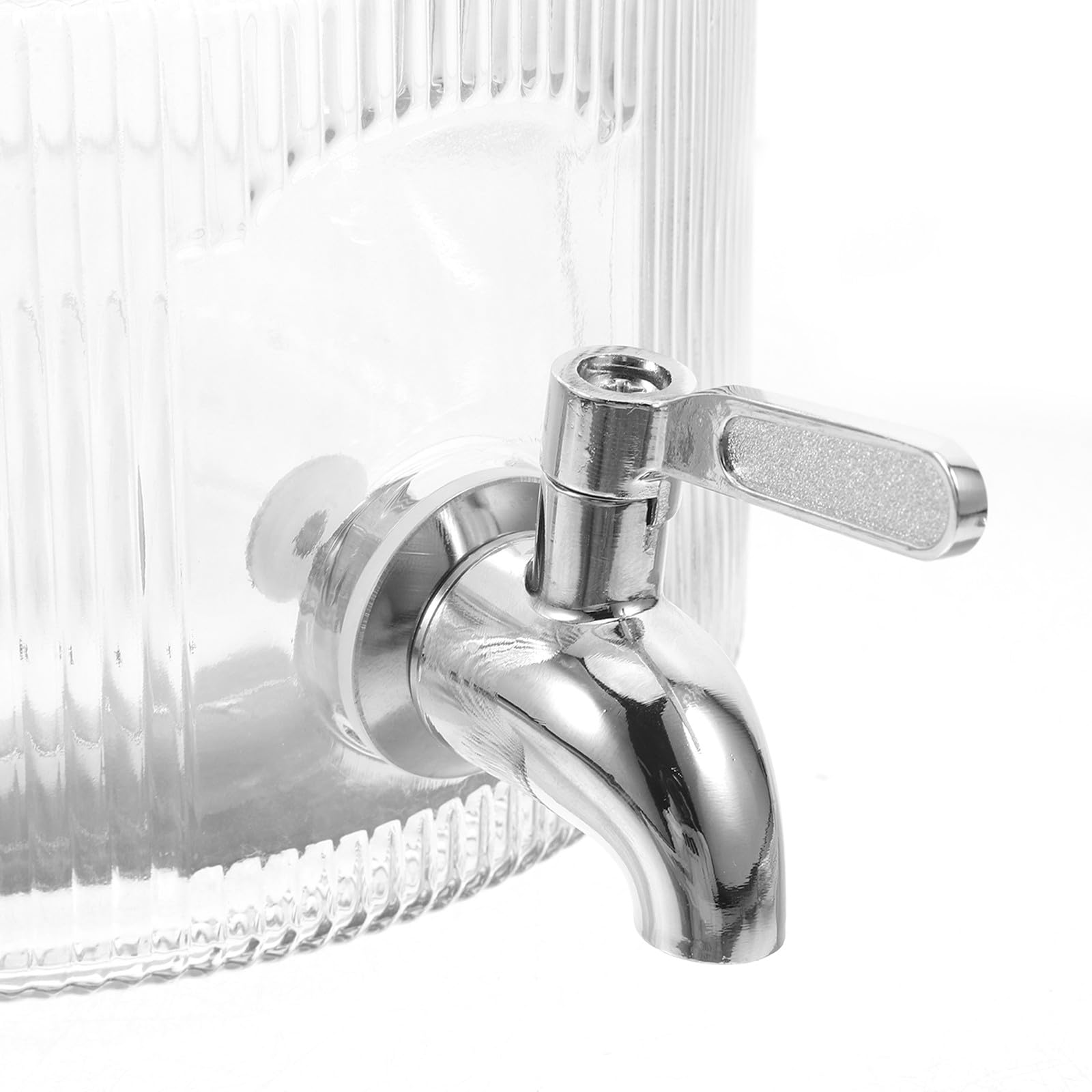 Dispensador de Jarra de Agua Fría para Refrigerador, Vidrio Transparente Grifo, Capacidad Amplia para Jugos, Cócteles y Bebidas Frías en Eventos Familiares