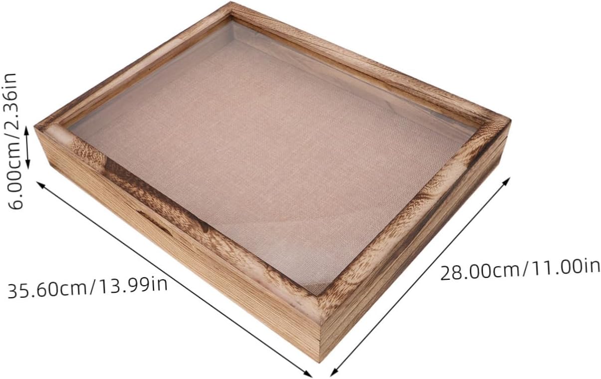 Wooden Medal Display Stand Space-saving Design Versatile Shadow Box Frame for Dried Flowers Photos and Badges Decor for Memorable Keepsakes