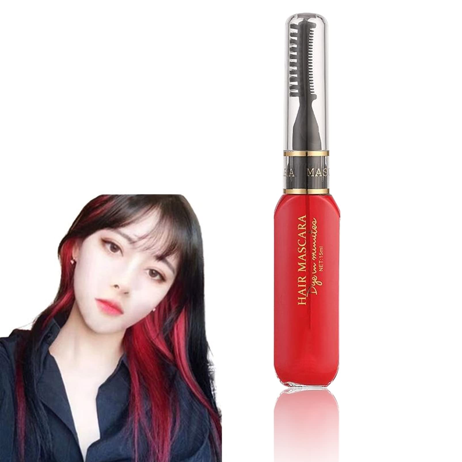 Bright Red Hair Spray Colour for Kids,Temporary Hair Chalk Comb Washable Hair Dye, Instant Hair Dye for Christmas, Halloween, Birthdays, Parties(Bright Red)