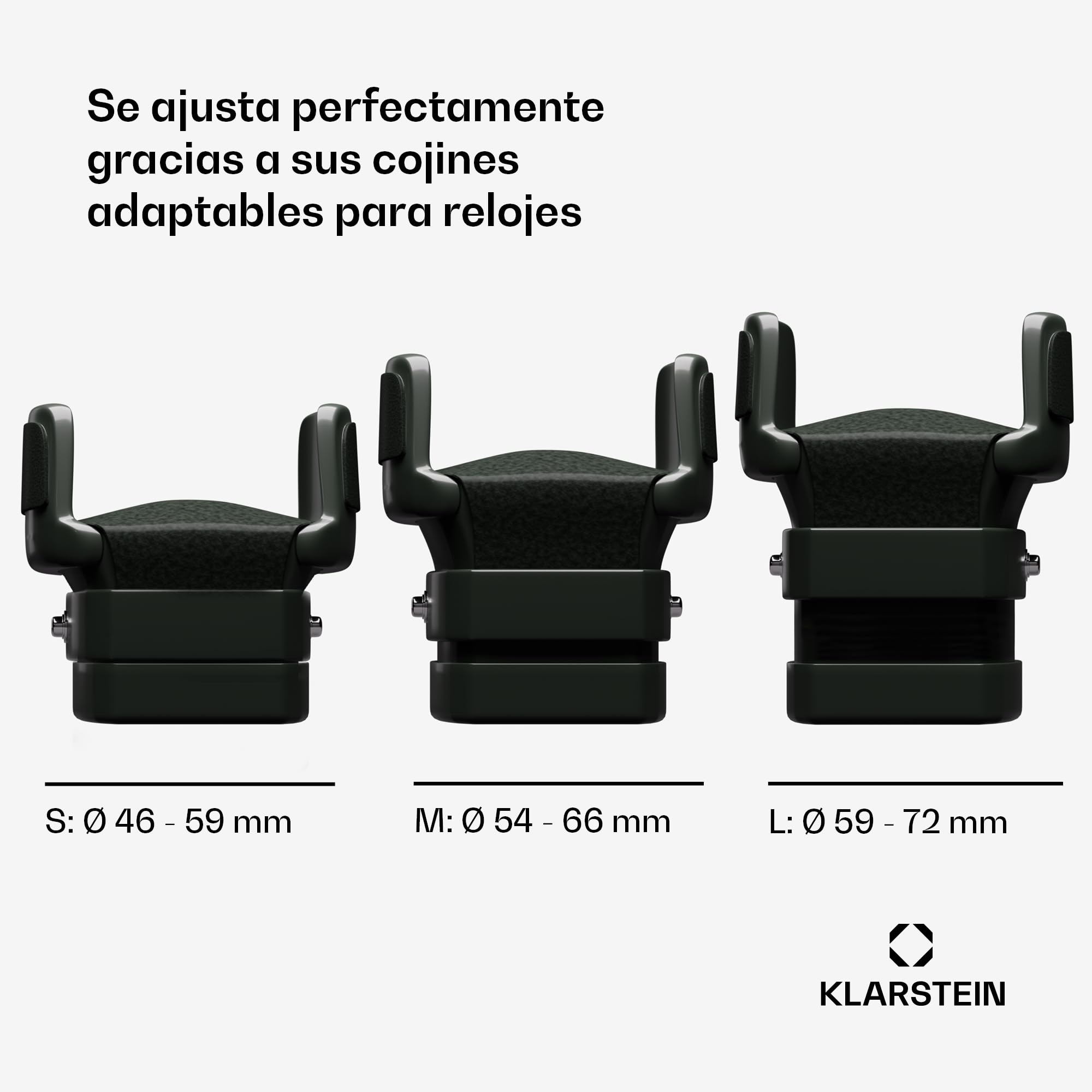 KLARSTEIN Caja para 6 Relojes, Vitrina Acrílico, Joyeros, 5 TPD, Caja Relojes Acrílico, Expositor para Dar Cuerda Reloj, Relojero Organizador para Relojes Grandes, Organizadores