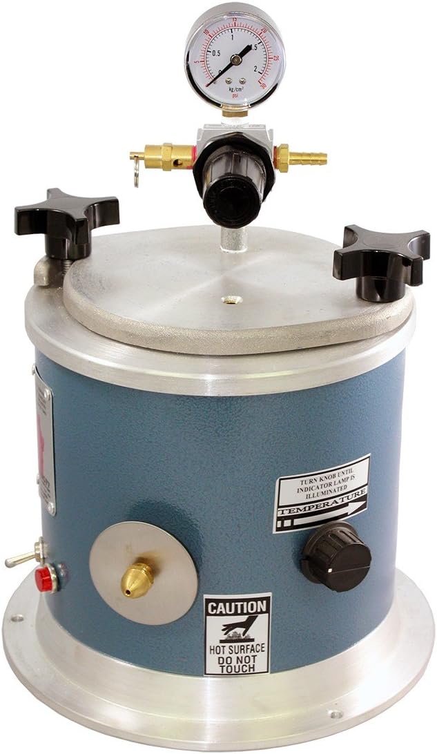 Mini Wax Injector Arbe Machine Size 1 1/3 Quart Tank Jewelry 110v For Compressor