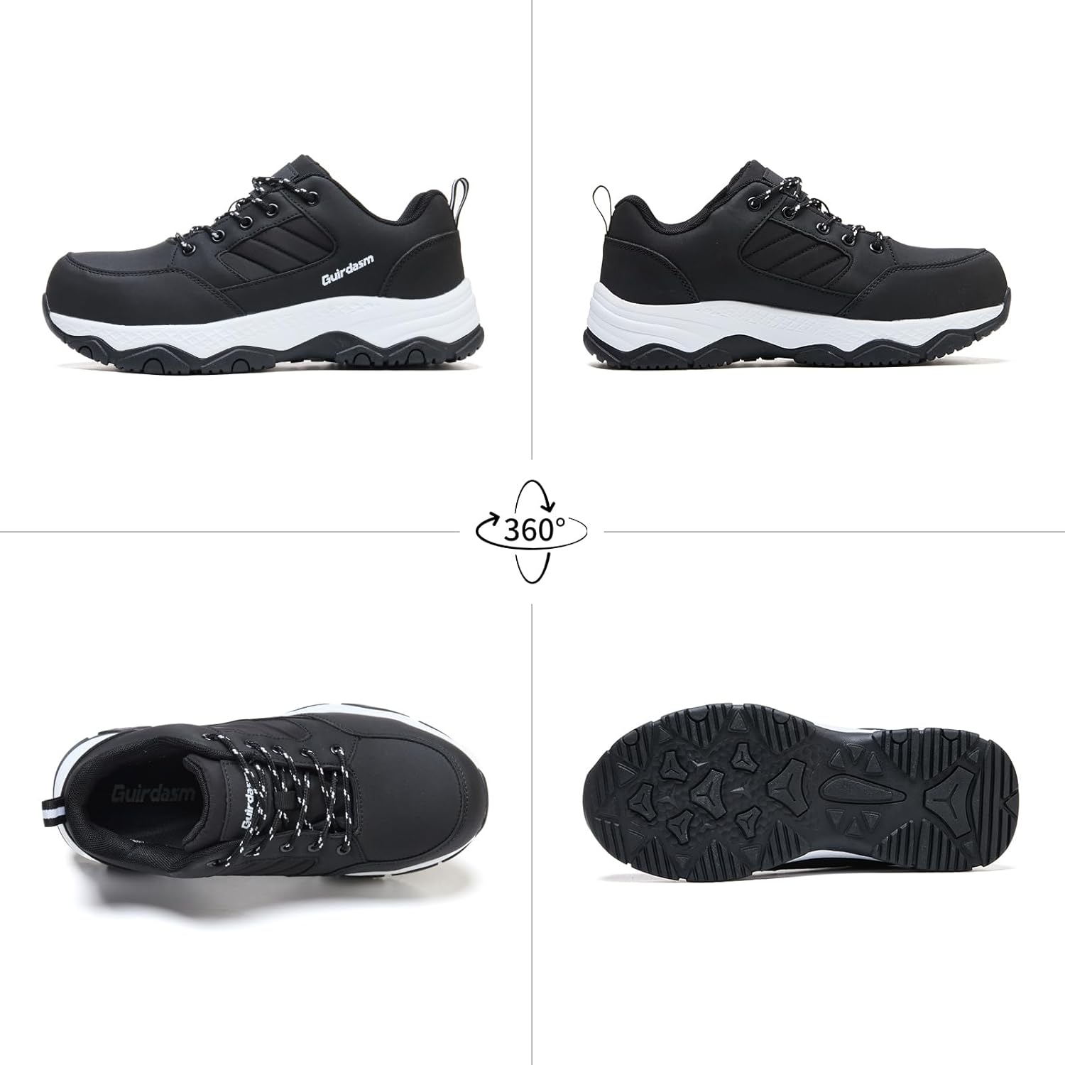 Wide Steel Toe Shoes for Women Waterproof Non Slip Work Shoes Lightweight Slip Resistant Safety Shoes Indestructible Construction Composite Toe Sneakers - Image 6