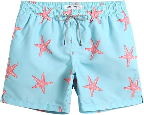 maamgic Mens Slim Fit Quick Dry Swim Shorts Swim Trunks Mens Bathing Suits with Mesh Lining