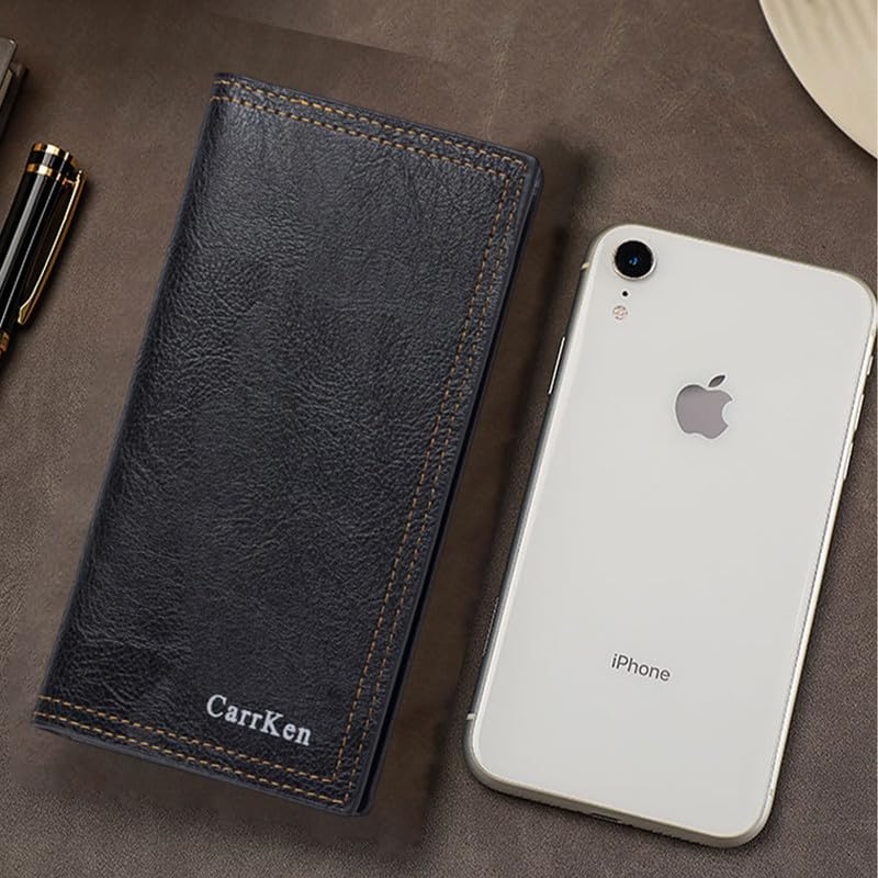 Image of Kraptick Bi-Fold Wallet Organizer, Card Holder for Men & Women, Stylish Long-Slim Design (MFP912)