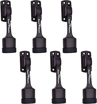Smart Shophar Aluminium Alloys Ajanta Door Stopper 5 Inches Brown Pack of 6