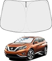 Vista 82 de Proadsy 2025 - Parasol para parabrisas actualizado con ajuste personalizado para Nissan Rogue 2014-2020, protector plegable de 4 capas
