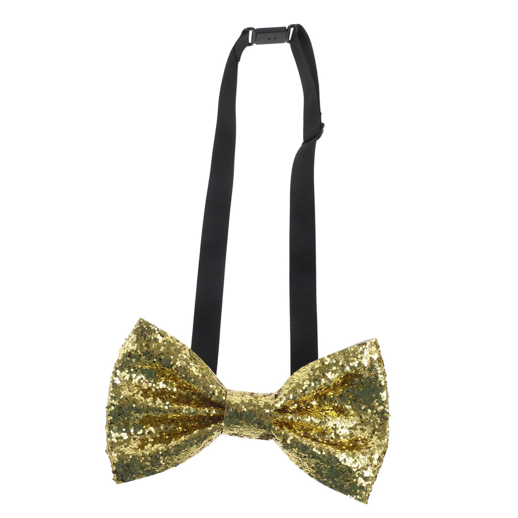 CONGARTENO Men Adjustable Glitter Bow Tie for Formal Events Pre Tied Tuxedo Bowtie Deep for Weddings Banquets and Parties Stylish Adult Accessory