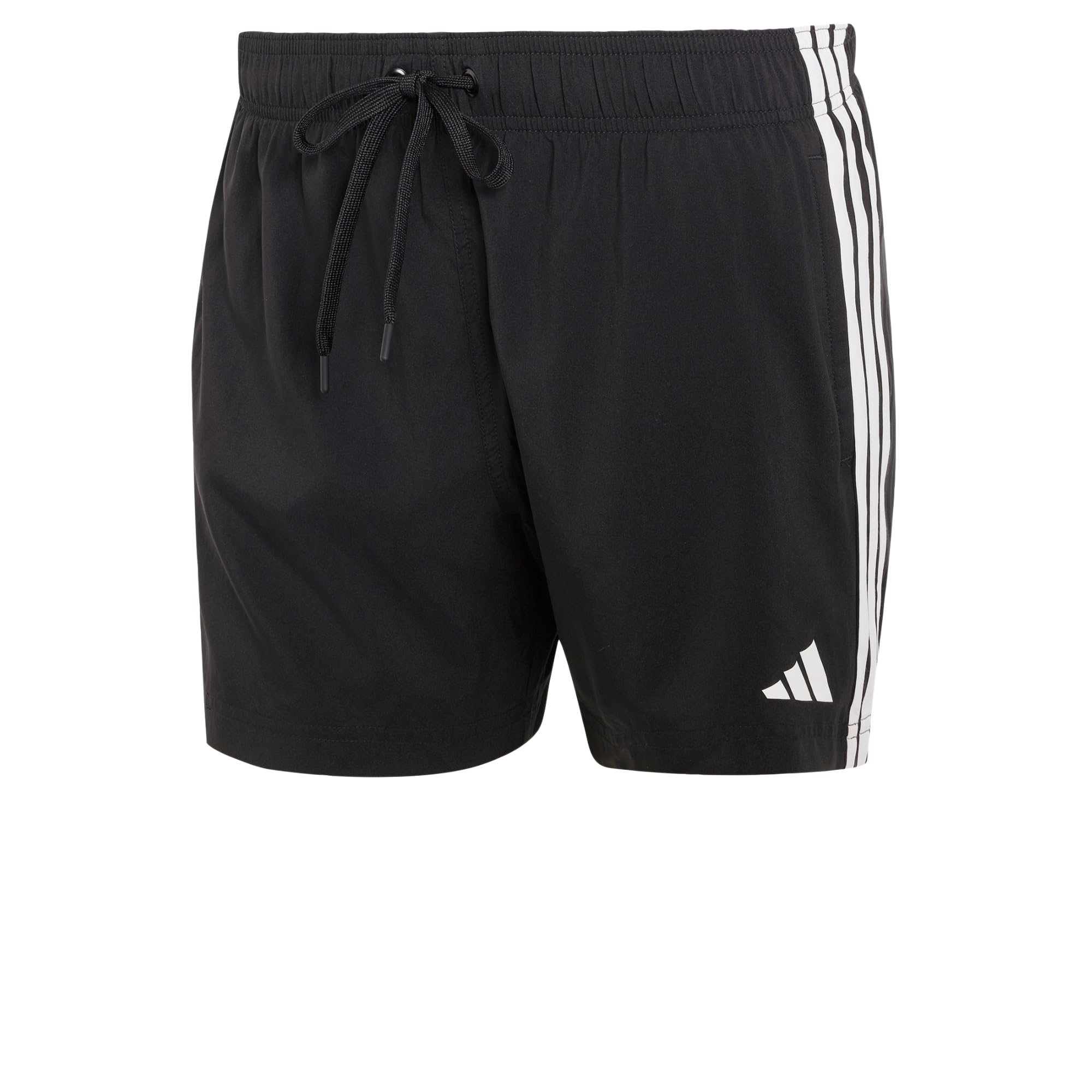 adidas Men's 3 Stripes Swim 5 Inch Swimwear, Black/White, XXL