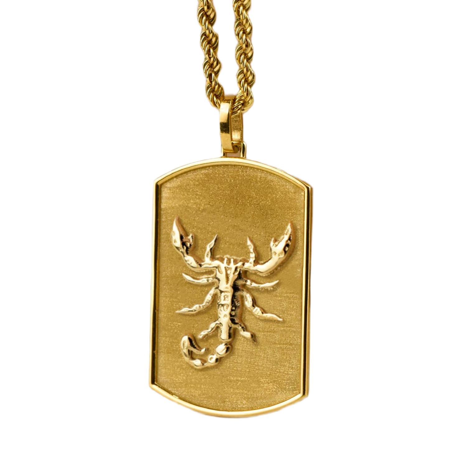 Colgante de Escorpio en plata de ley con cadena de cuerda de 45 cm 4