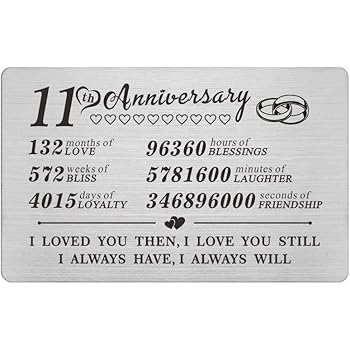 11th anniversary steel gifts for him