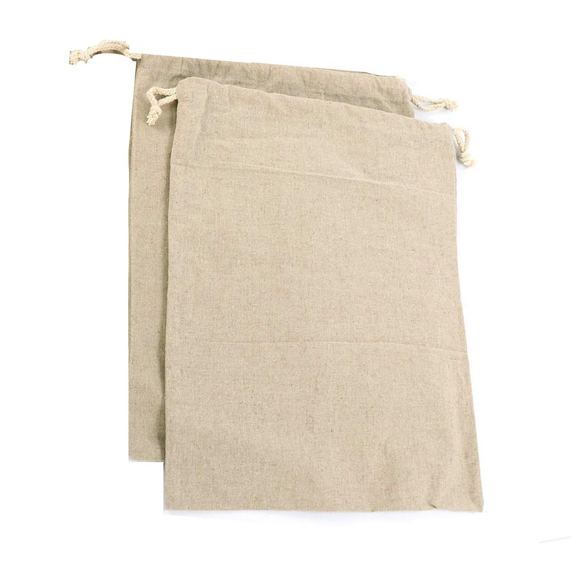HREDZEO Bread Storage Bag,2 Pcs Reusable Organic Linen Bread Bags for Homemade Bread