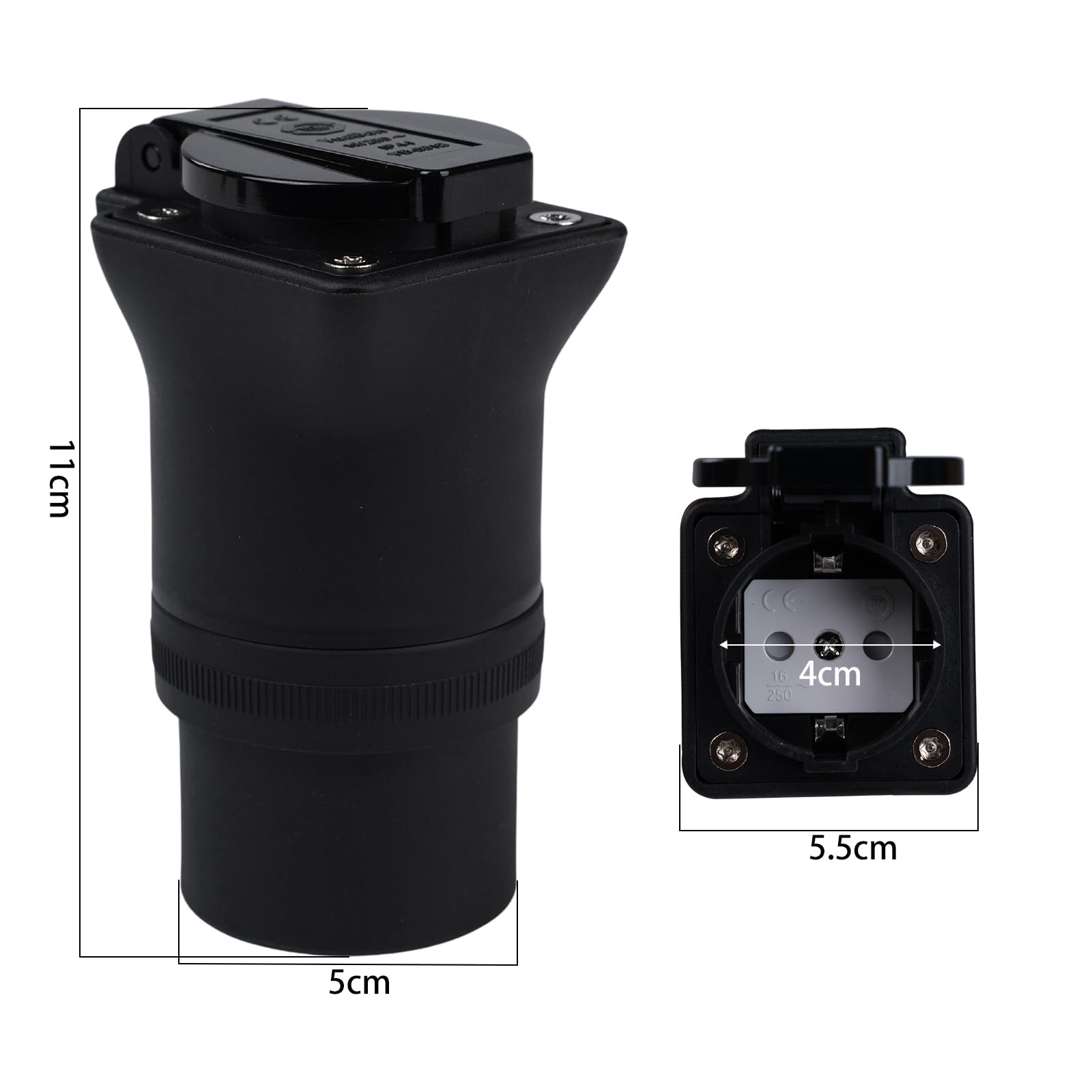 Adattatore Type2 To Schuko 16A - Per Ricarica Auto Elettrica, 3.5KW, 220V, Portatile - Foto 3