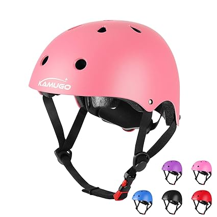 KAMUGO Kids Adjustable Bike Helmet, Suitable for Toddler Kids Age 3-5/5-8 Boys Girls, Multi-Sports Cycling Skating Scooter Helmet - CSPC Certified for Safety and Comfort