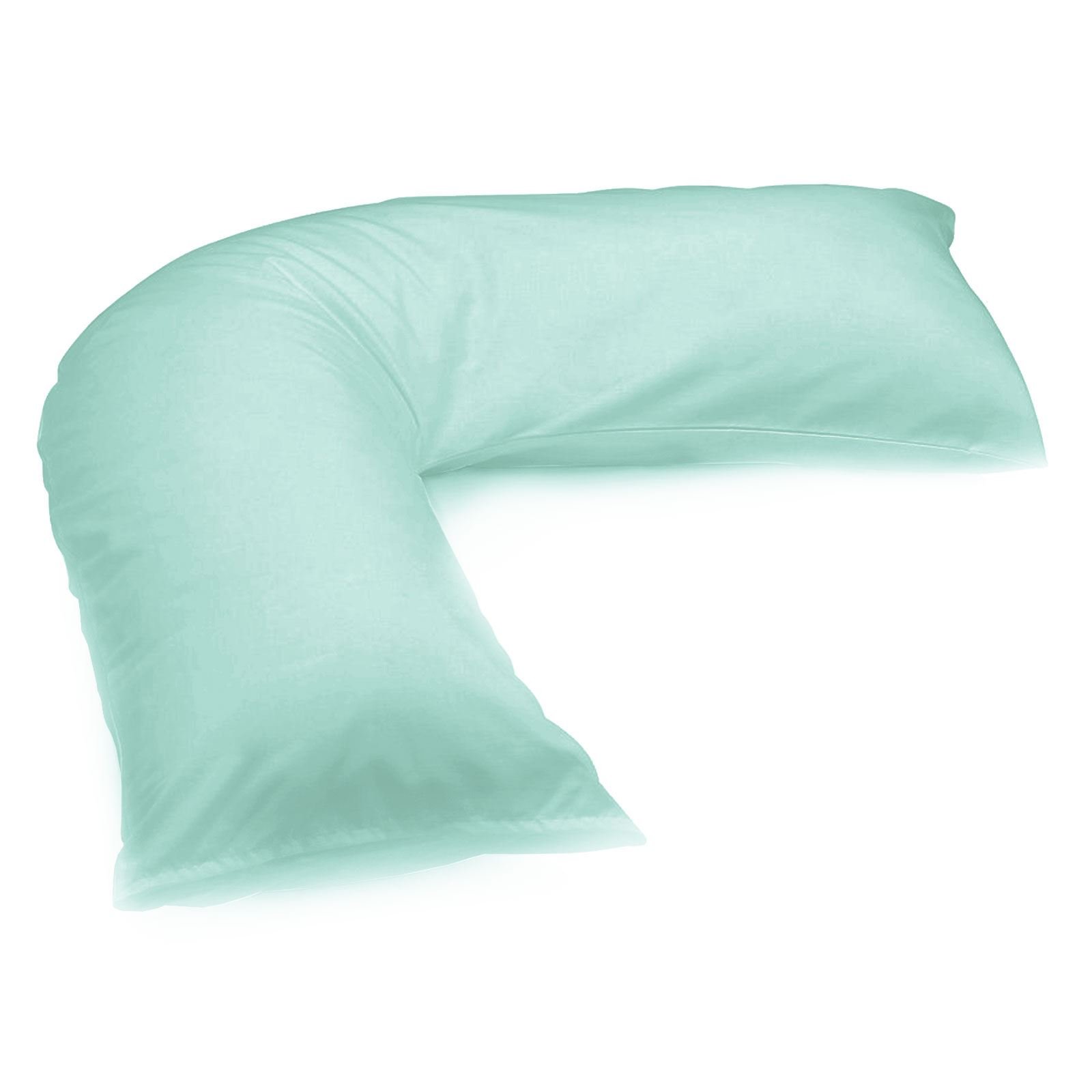 V SHAPED PILLOW COVER CASE MATERNITY ORTHOPAEDIC SUPPORT PREGNANCY BABY NURSING[Mint ,V Pillow Case]