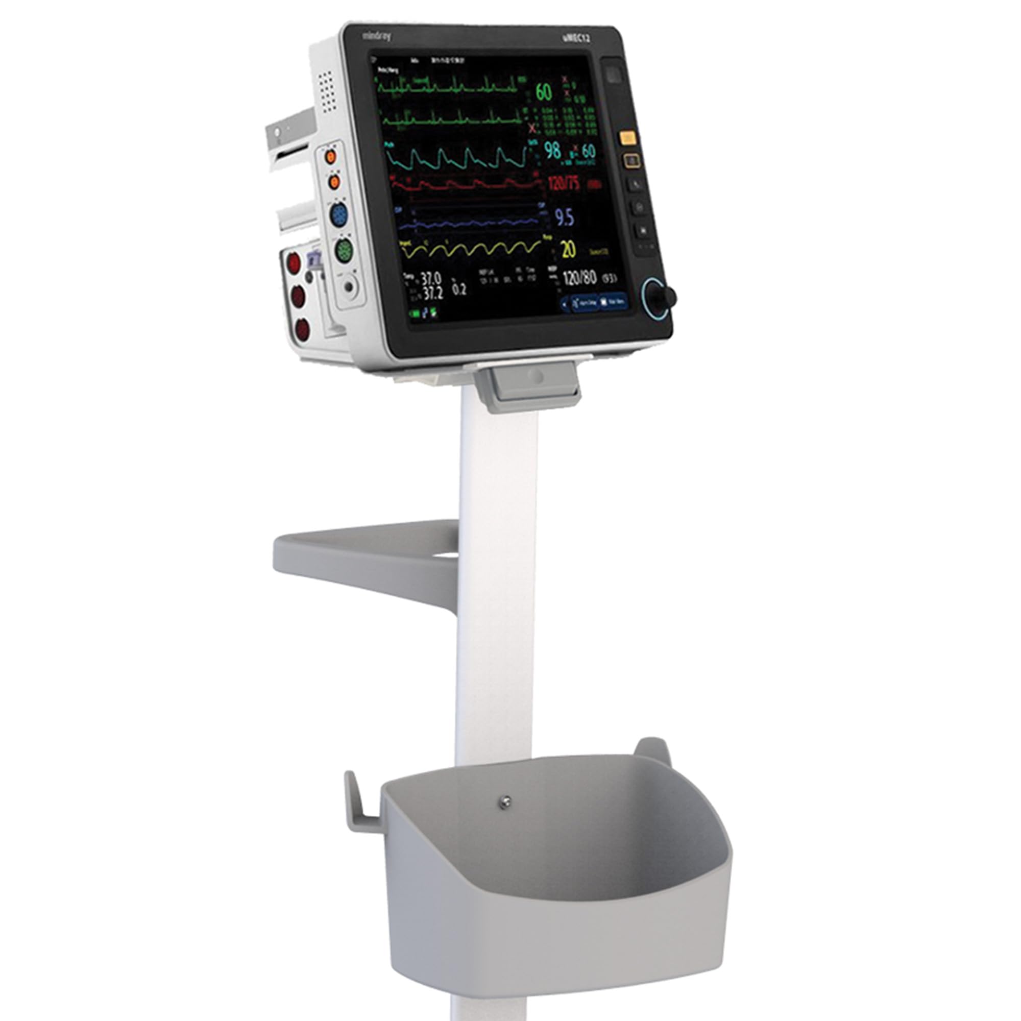 GIMA 45760 Carrello per Monitor Paziente, Richiede Piastra Adattatrice