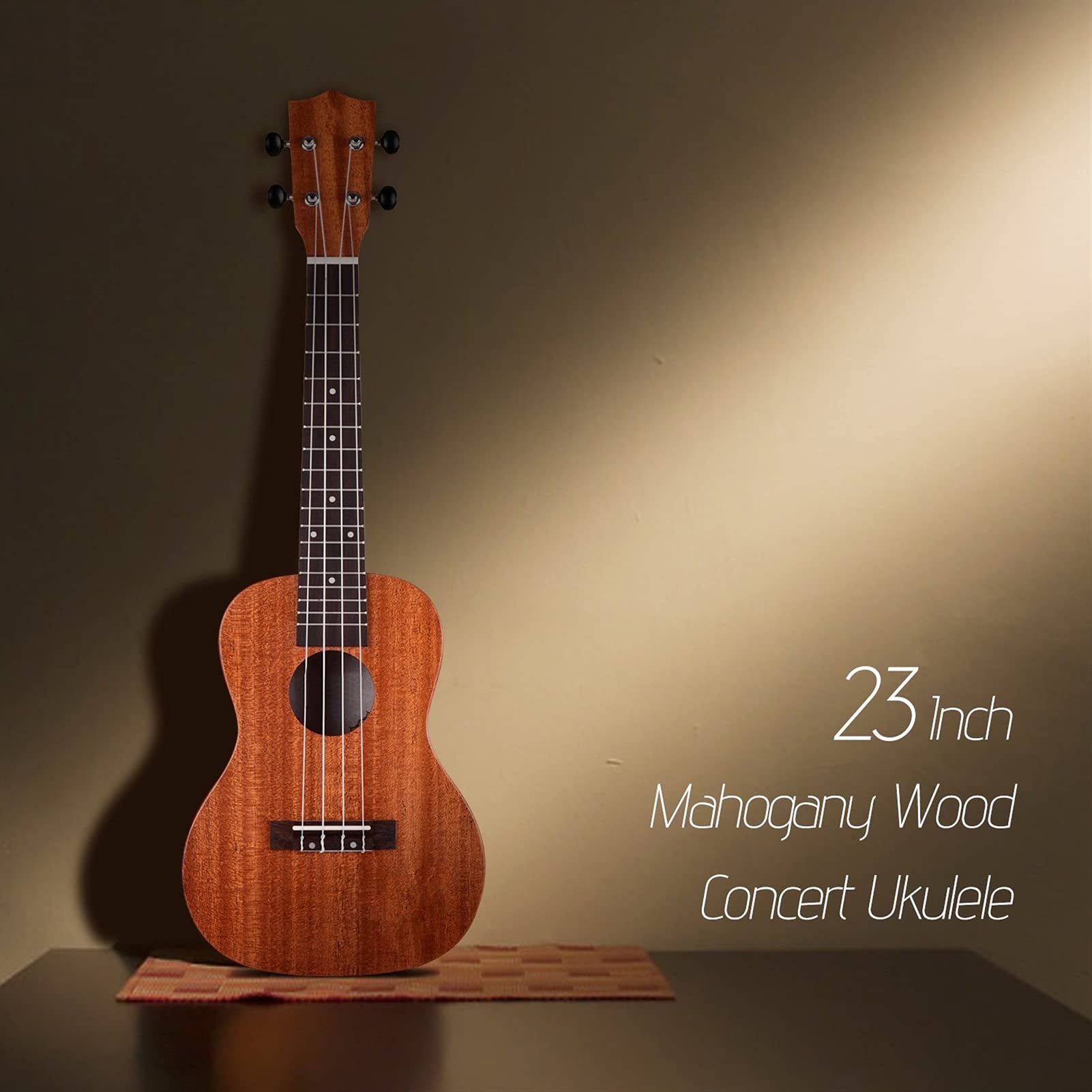 Ukulele koncertowe Początkujący Ukulele 23- calowy Koncert Ukulele Mahogany Wood Hawaii Gitara Dla Początkujących I Profesjonalnych Graczy Ukulele Pełny Zestaw