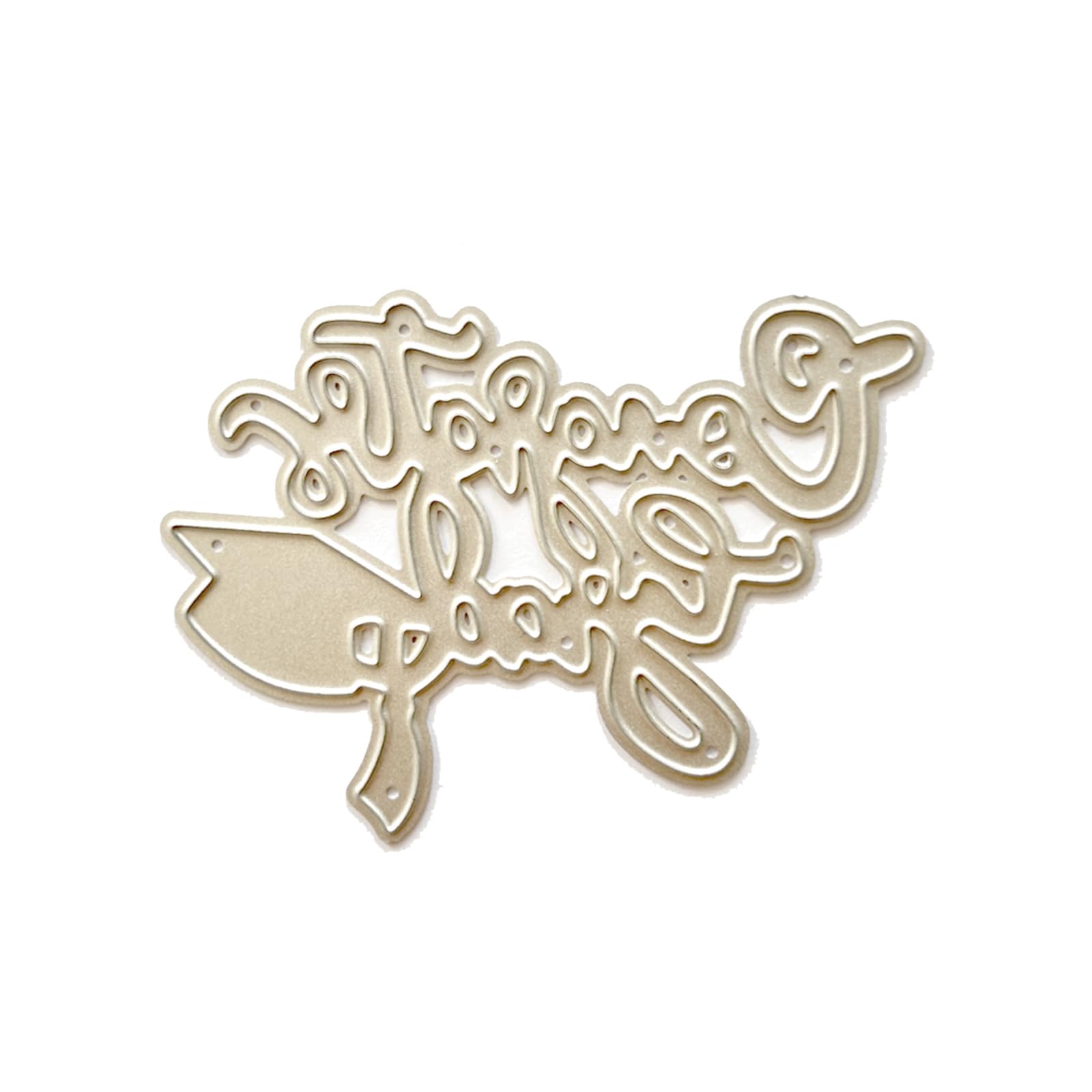 NEWFT Congratulations Cutting Dies Scrapbooking Stencil Metal Die Cuts Card Embossing Photo Album Template Mold Scrapbooking Stencil