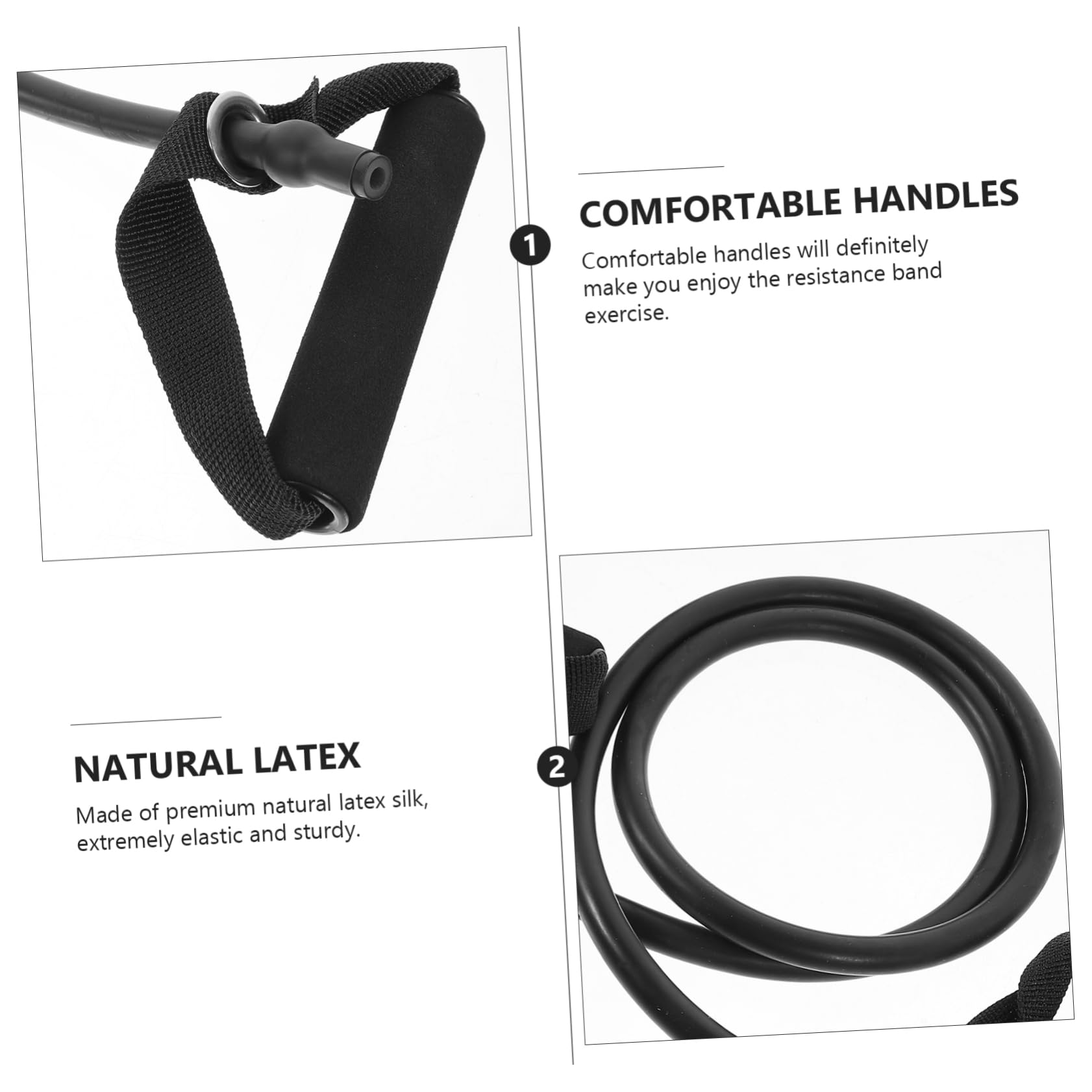 BESPORTBLE 3 Fasce Elastiche Per Esercizi Fasce Di Resistenza Con Maniglie Corde Per Esercizi Per Yoga Allenamento Della Fasce Con Ancoraggio Per Porta