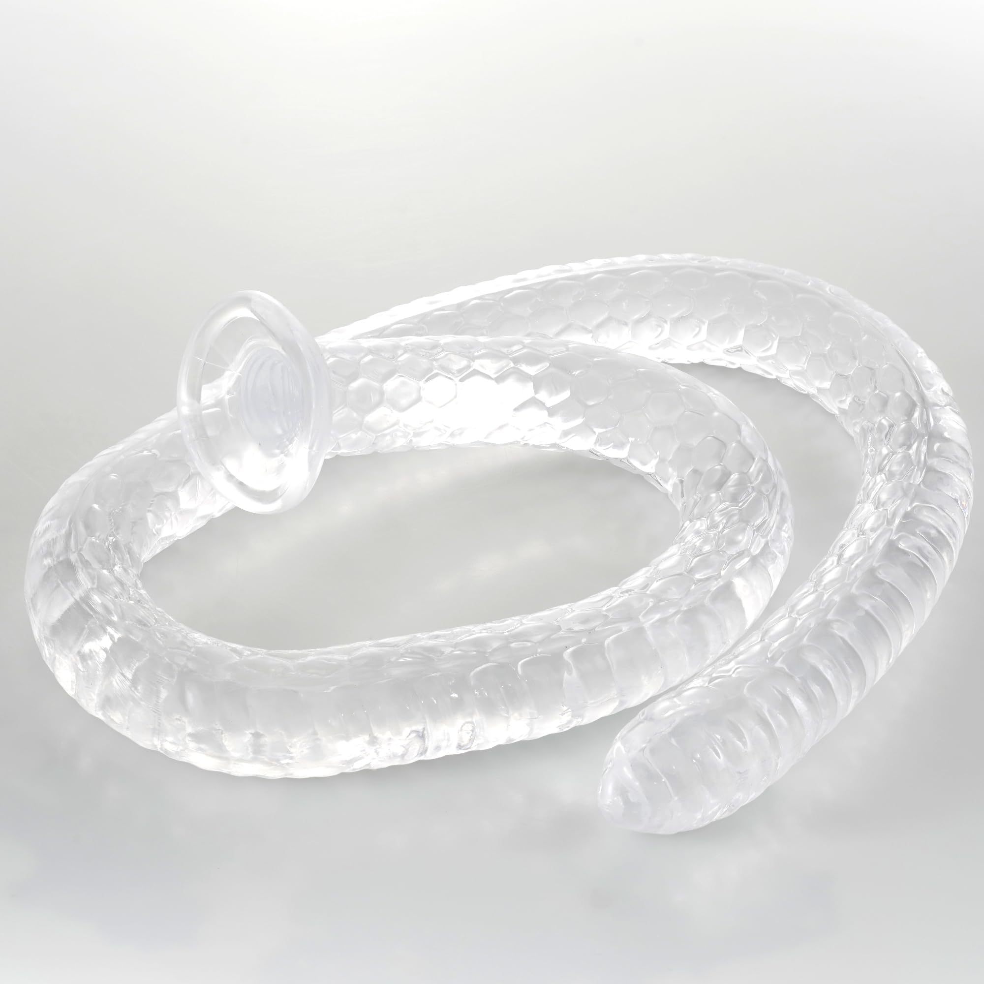 Fallo realistico super lungo con scaglie di drago da 75 cm con ventosa, dildo con punto G flessibile in cristallo per donne e uomini
