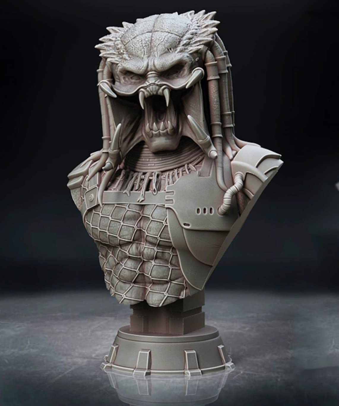 ZHANGJING Predator Guerrier Buste Figure 60mm Résine Non Peint RA-306
