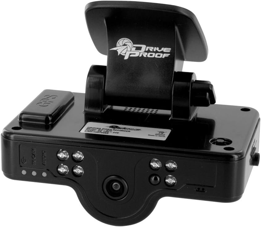 Drive Proof Car Camera (Max Storage), The DP-210 Dash Camera Recorder model was designed to offer a significant 105 hours of recording with two color cameras, front and rear