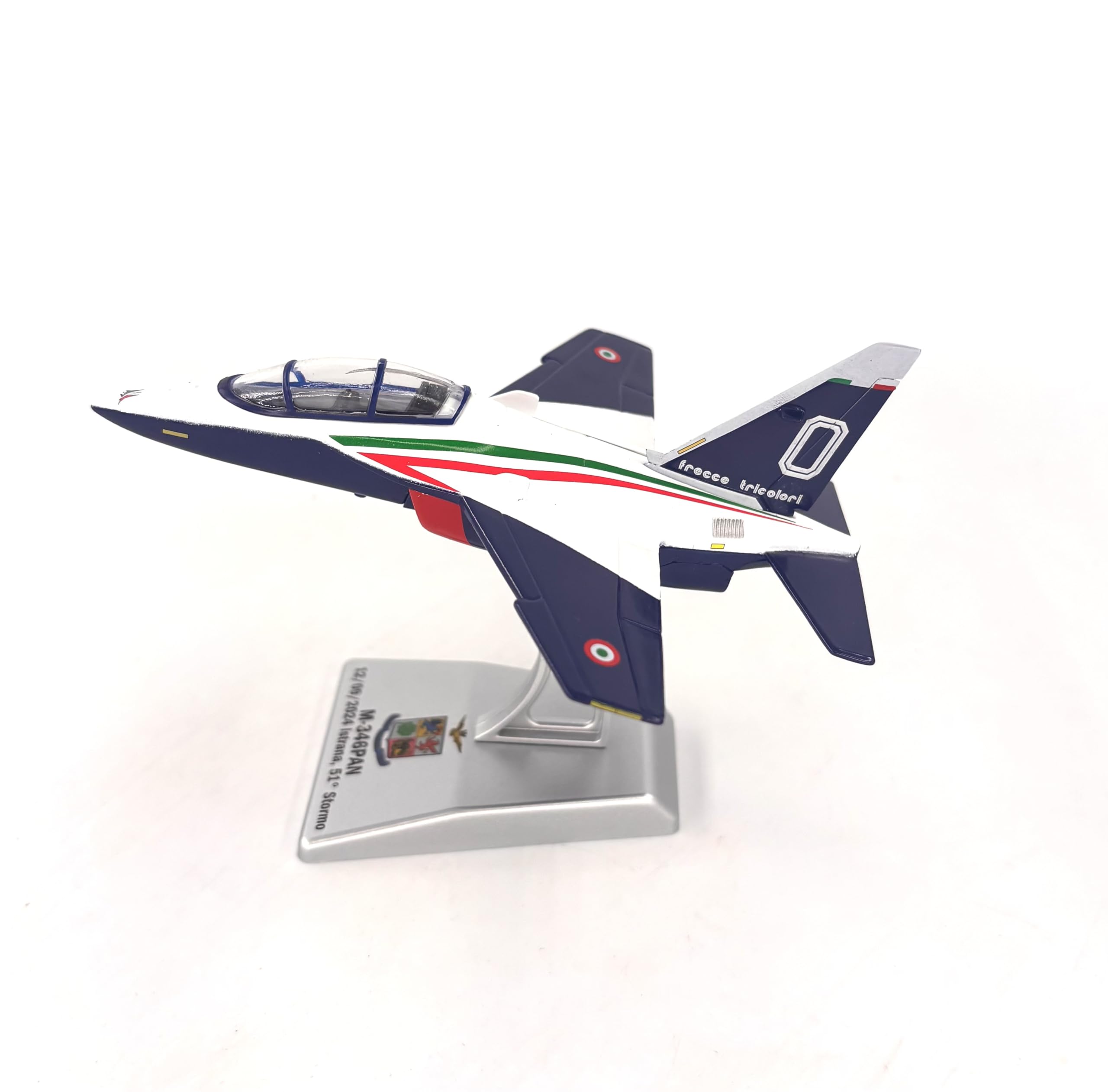 Italeri 48267 M-346 PAN Pony 0 nuovo aereo destinato a Frecce Tricolori (presentazione del 12 Settembre 2024), Scala 1:100, Die Cast Model/Modello in metallo montato