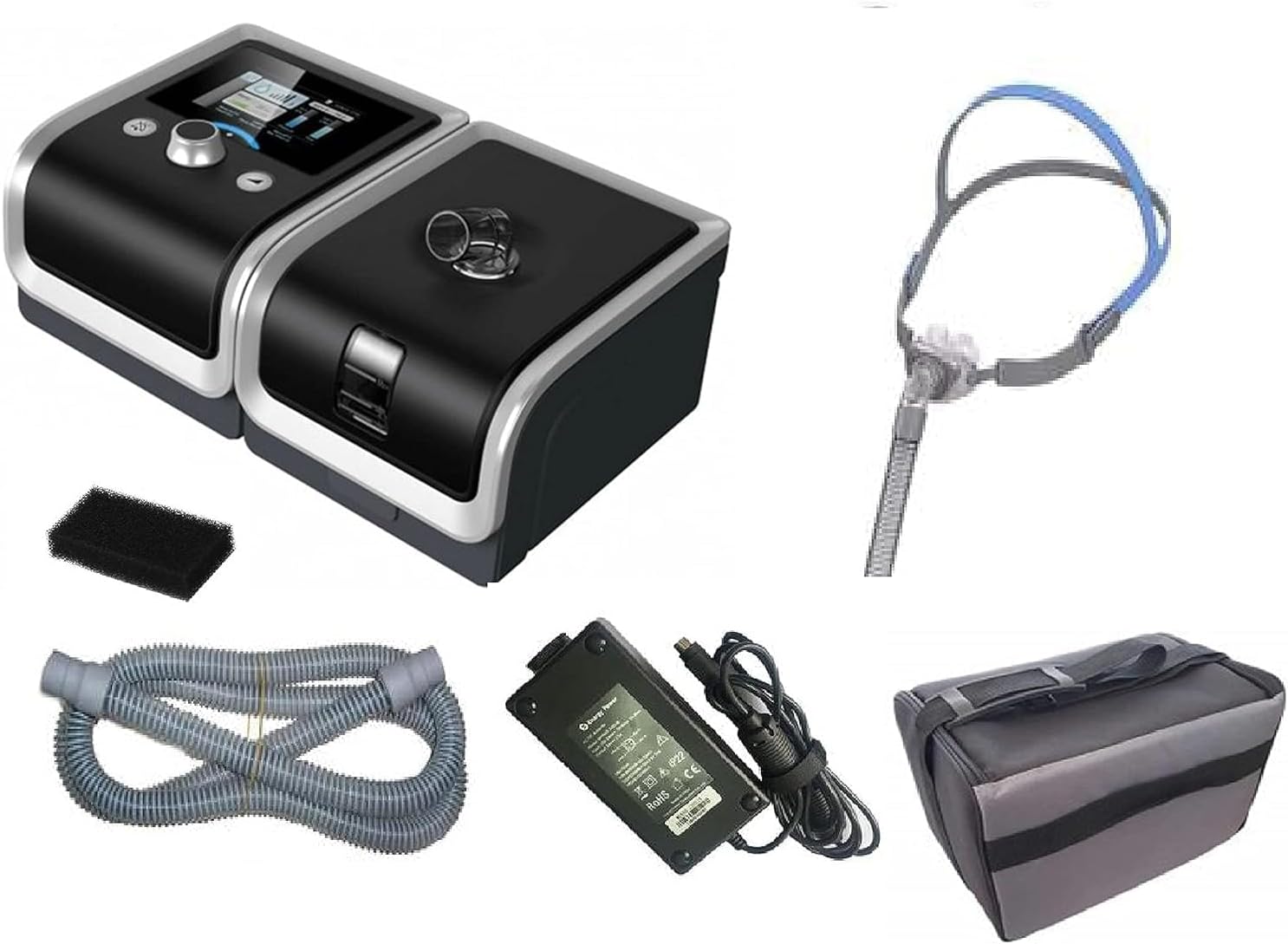 TenTabs BMC GII Auto CPAP Machine with Humidifier & P2 Nasal Pillow Mask | Automatic Pressure Adjustment for Sleep Apnea | Home Sleep Apnea Therapy Device | Easy Controls & Breathing Support