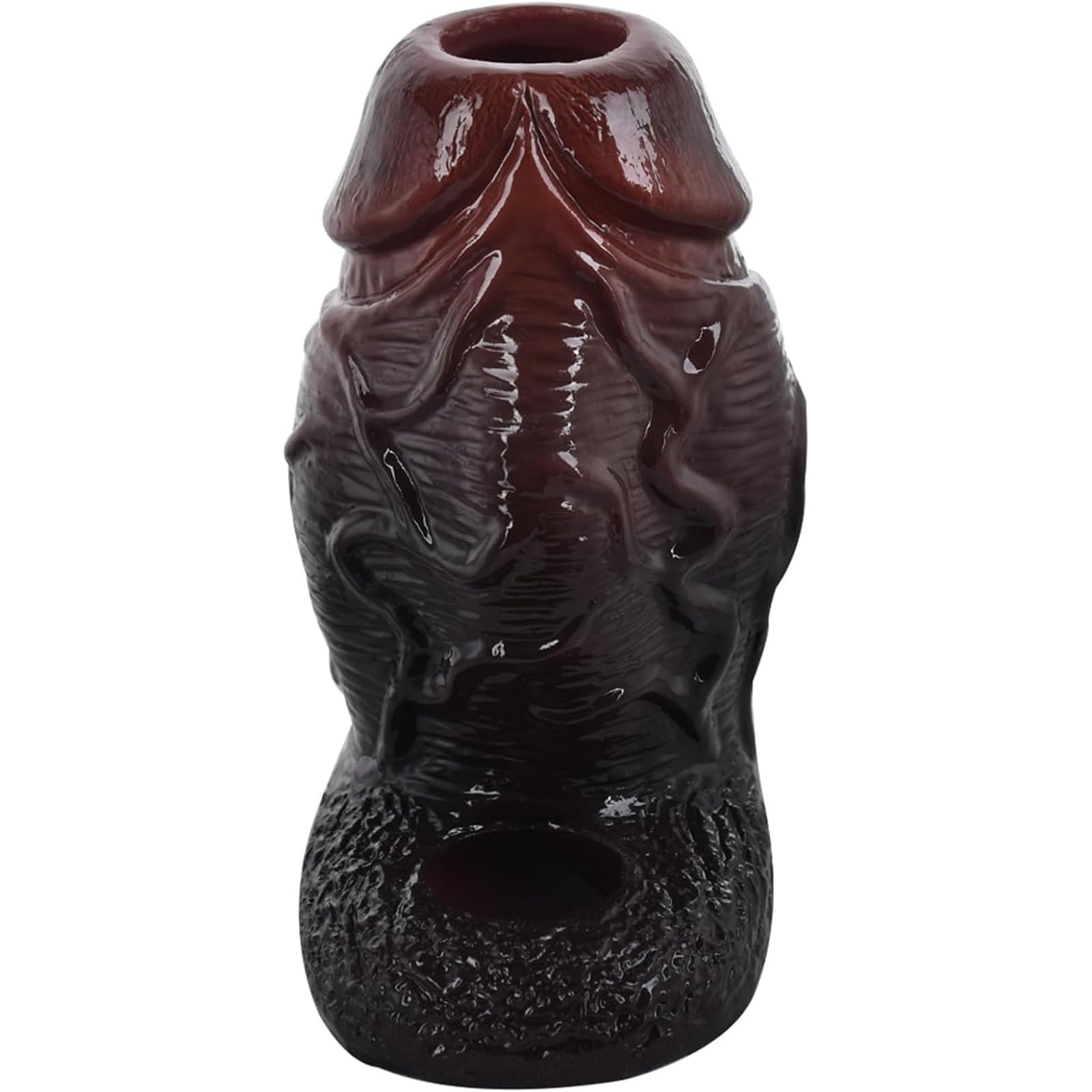 Manicotto for pene da uomo con manica realistica da 5" con anello for il pene, giocattolo del sesso adulti guaina in silicone riutilizzabile l'ingrandimento, strumento il sesso degli uomini(B)