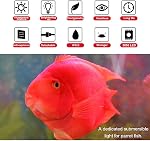 MQUPIN Fish Tank Light,Submersible LED Aquarium Light,Color Changing Fish Tank Light with Remote Control,IP68 Underwater Submersible LED Light (12LED-12)