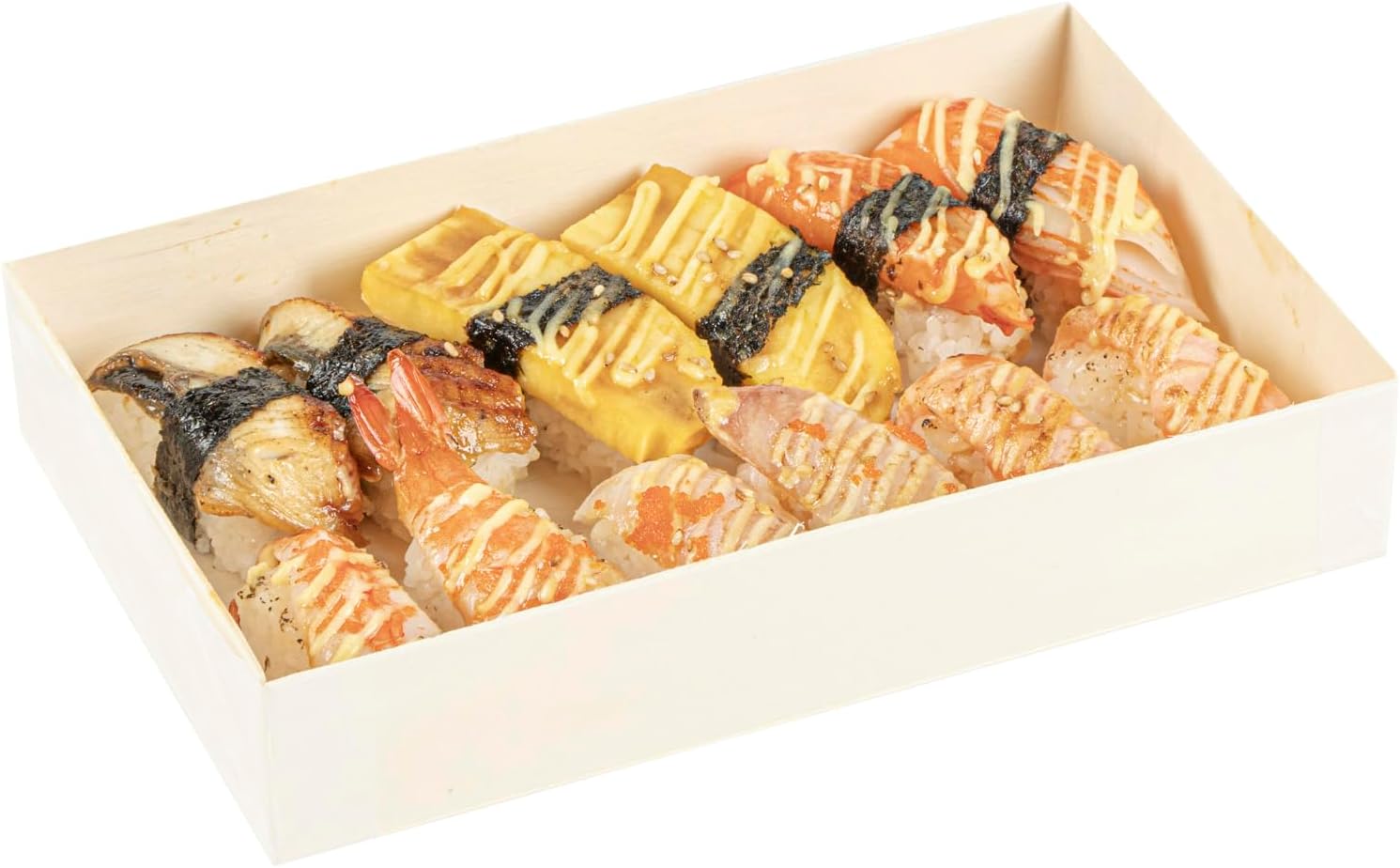 Restaurantware Wooden Bento Boxes 100 Pack of 7.9" x 4.8" Foldable Wooden Take Out Containers Sustainable Freezer-Safe Japanese Style Rectangular Lunch Boxes for Office, Camping, Sushi, Potluck - Image 13