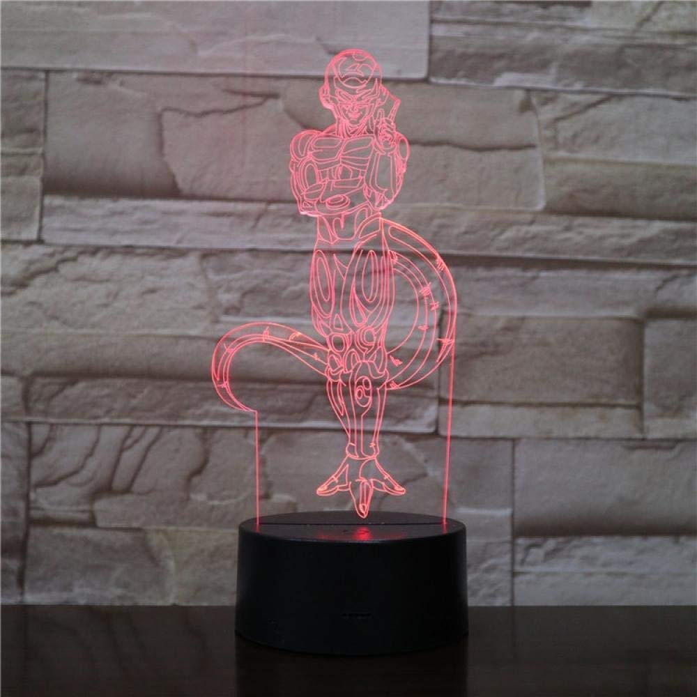 3D Lamp Dragonball Freeza 7 Colors with Remote Best Present for Teenager Led Night Light Lamp Touch Sensor Battery Powered Gift