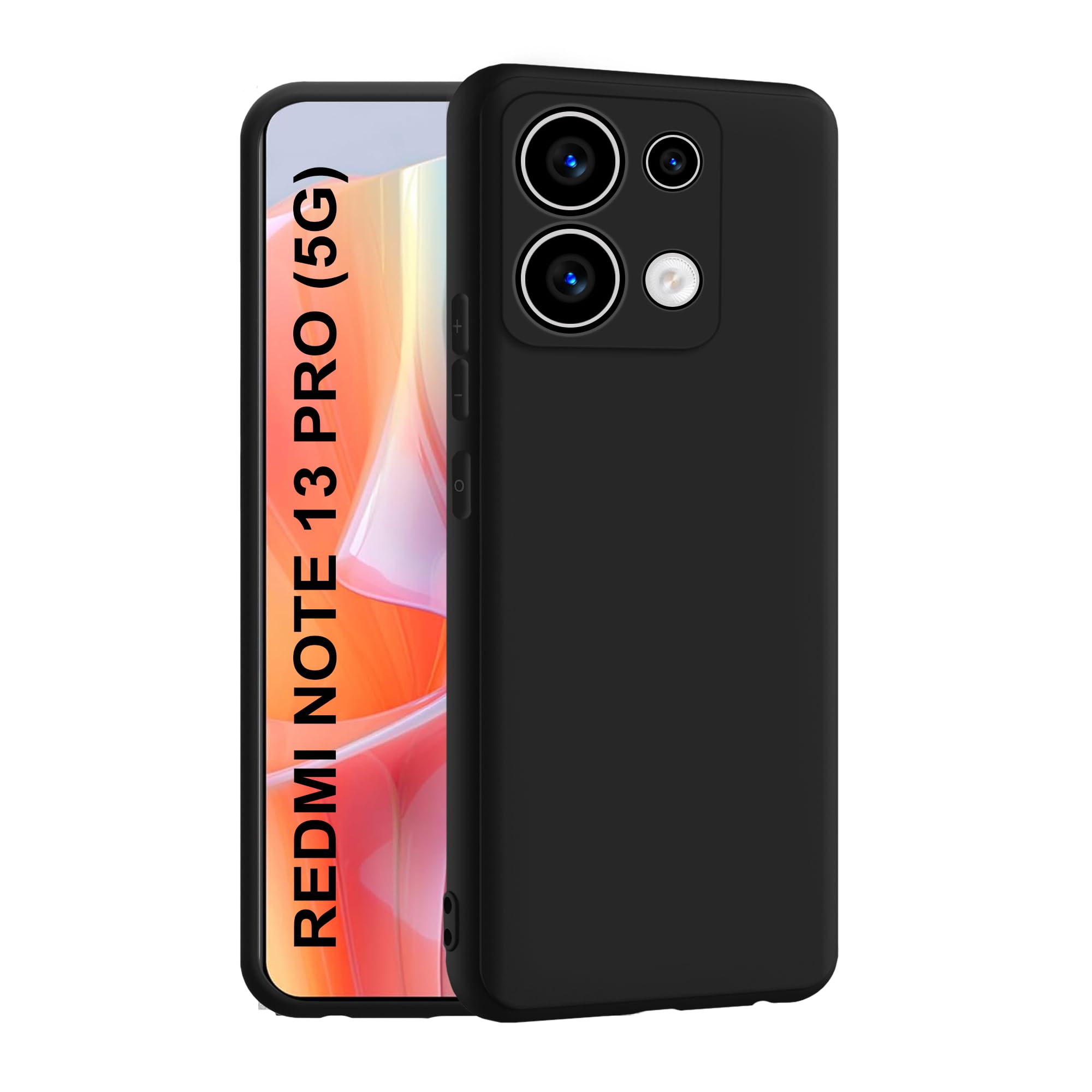 CEDO Redmi Note 13 Pro (5G) Back Case | Camera Protection & Inner Fabric | Soft Rubberised Cover (Black) (B0CRPC8QTF) Amazon Price History, Amazon Price Tracker