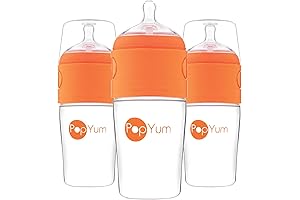 PopYum Anti-Colic, Formula Mixing Baby Bottles (3 Pack)