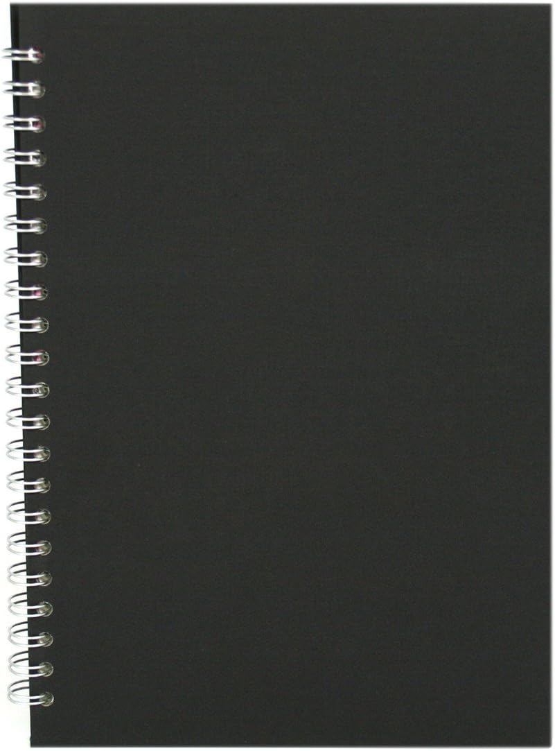Pink Pig A4 Portrait Sketchbook | White Cartridge, 35 Leaves | Black