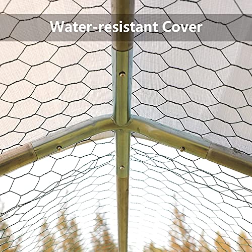 Grepatio Chicken Coop,Large Metal Chicken Run Cage,Chicken Kennel Outdoor Duck House with Waterproof and Anti… - Image 6