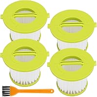 Vista 1 de Replacement Filter Compatible with Ryobi ONE+ 18V Handheld Vacuum Models PCL700 PCL704 PCL705 Compare to Part # A32F05N A32HF00 (4 Pack)