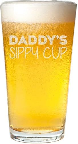 Miniatura 1 de Veracco Vaso para beber para papá, divertido regalo de cumpleaños, día del padre, para papá, abuelo, padrastro, vaso de cerveza (transparente,