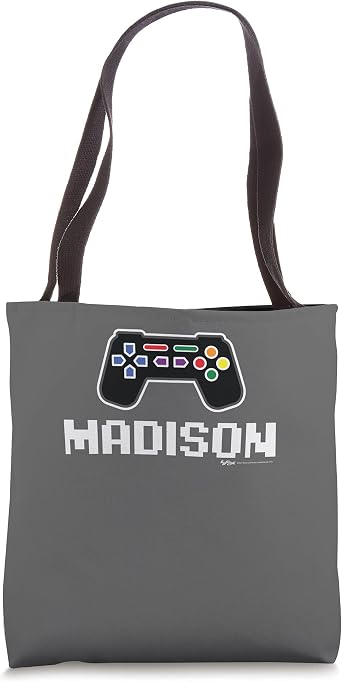 Madison 8-Bit Gamer City Tote Bag