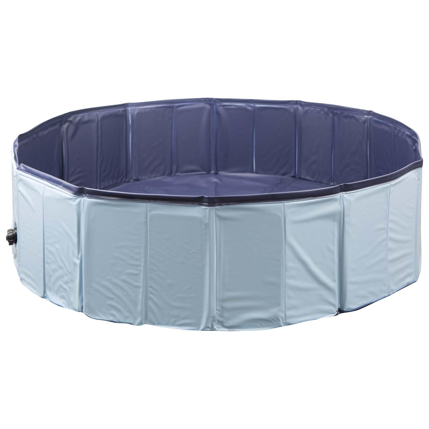 Pms Blue, Grey Vfm/Crufts - Foldable Pet Bath Tub, Paddling Pool For Dogs (120Cm X 30Cm)