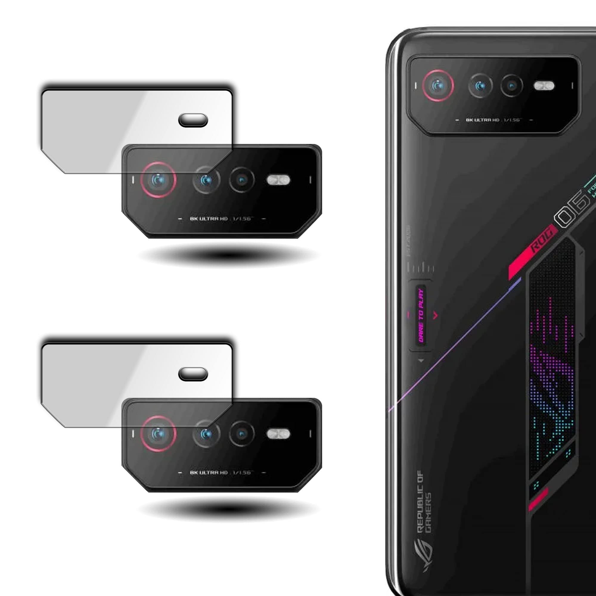 Mobile Camera Lens Protector For Asus ROG 6,Scratch Resistance, 9H Hardness (Pack of 2) (B0B9T8T2F8) Amazon Price History, Amazon Price Tracker