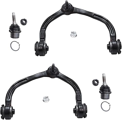 Miniatura 154 de Detroit Axle - Kit de brazos de control frontal RWD para Chrysler 300 Dodge Challenger Charger Magnum, 2 brazos de control superiores 2 rótulas