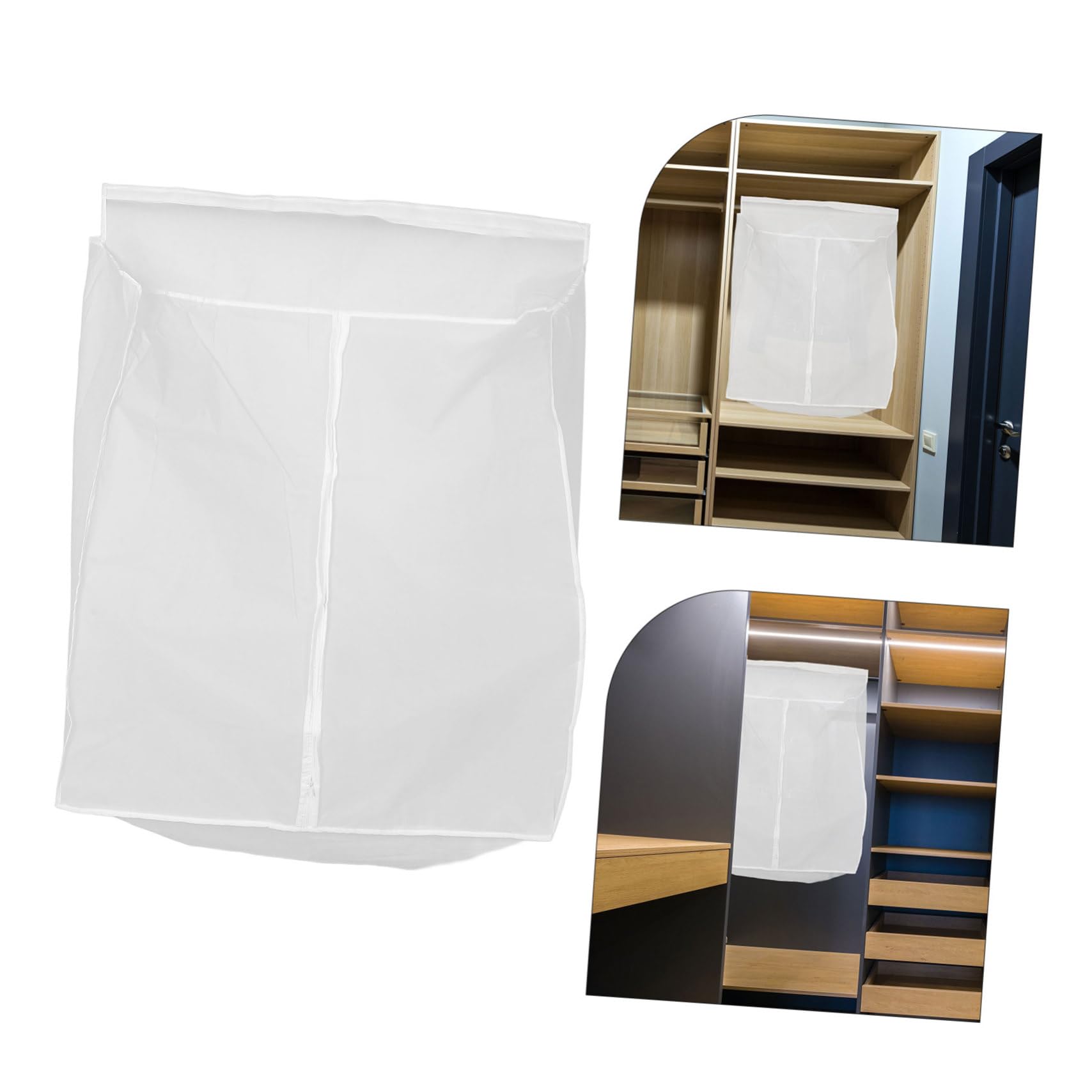 Bolsa De Ropa Reutilizable Funda Para Colgar Ropa Funda De Abrigo Transparente Cierre Tamaño 50x80x90 Cm Para Armario