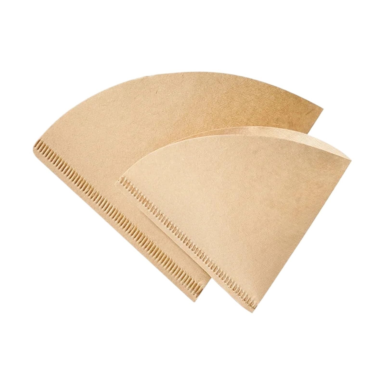 Papel De Filtro De Café De Repuesto, Compatible Con Cafetera V01 V02 U101, Filtro De Café Por Goteo Sector En Forma De V De 100 Uds.(U101 Brown)