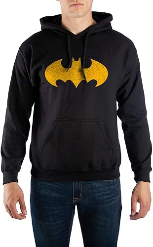 Bioworld Sudadera con capucha Batman para hombre