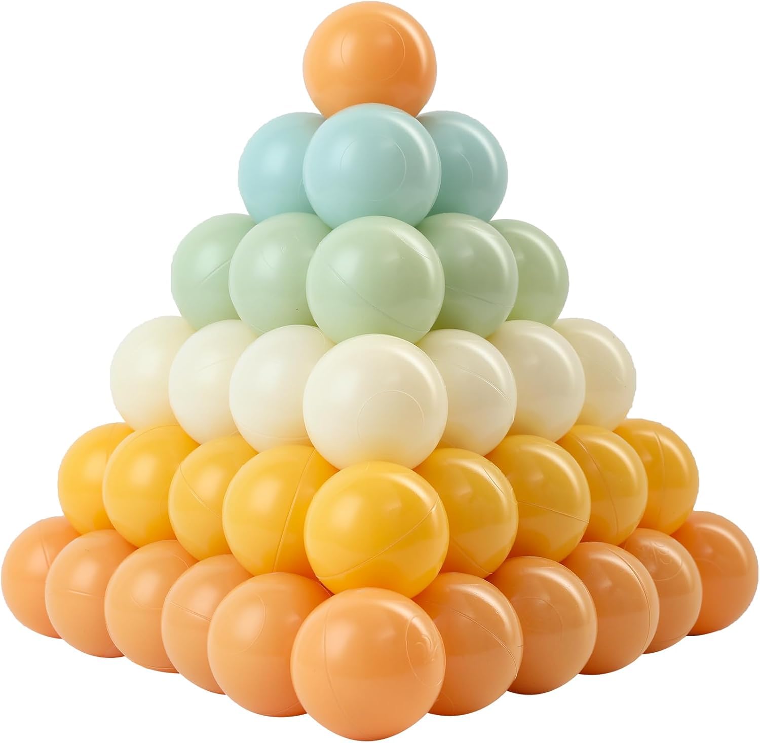 FHRILEK Ball Pit Balls, Safe Non-Toxic BPA-Free Crush-Proof Plastic Balls for Toddlers, Kid's Birthday & X-mas Gift, for Indoor Playpens/Party Decorations/Amusement Activities(50 Count & 5 Colors)