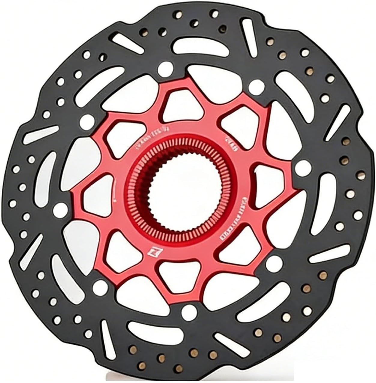 Bicycle Carbon Ceramic Brake Discs, 160mm Lightweight Heat-Resistant Sturdy Brake Rotors for Road & Mountain Bikes(6 holes-160-pink)