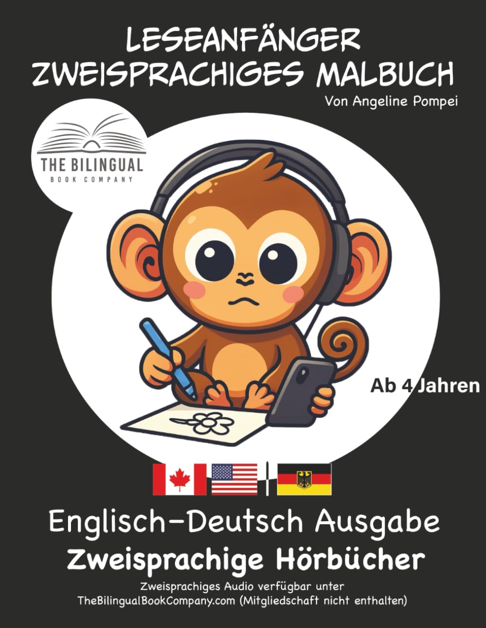 Leseanfänger Zweisprachiges Malbuch | Englisch–Deutsch Ausgabe | Zweisprachige Hörbücher