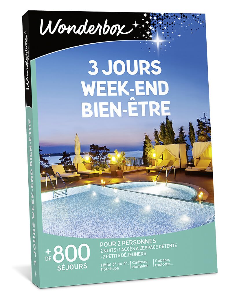 Wonderbox - 3 Jours Week-​End Bien-​être - Coffret Cadeau - Idée Cadeau Séjours
