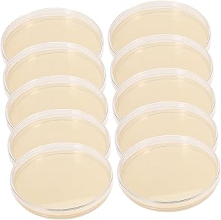 Agar Plates 10pcs Nutrient Agar Plate Stuffies for Plastic Plants Petri Dishes Borosilicate Glass Petri Dishes Laboratory Agar Plates Nutrient Agar Plates Round Colombia