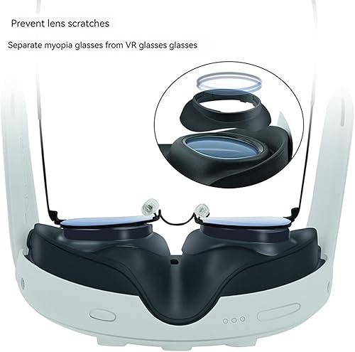 Miniatura 5 de LICHIFIT Myopia Glasses Spacer Rings Frames for Meta Quest 3 VR Headset Lens Scratch-Resistant Protector nearsighted Glasses Bumper